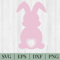 Easter Bunny SVG: Valentines Cut File (Digital Download)