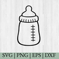 Baby Bottle Outline, Gender Reveal- Cricut Cut files, Silhouette Cut Files, Instant Download