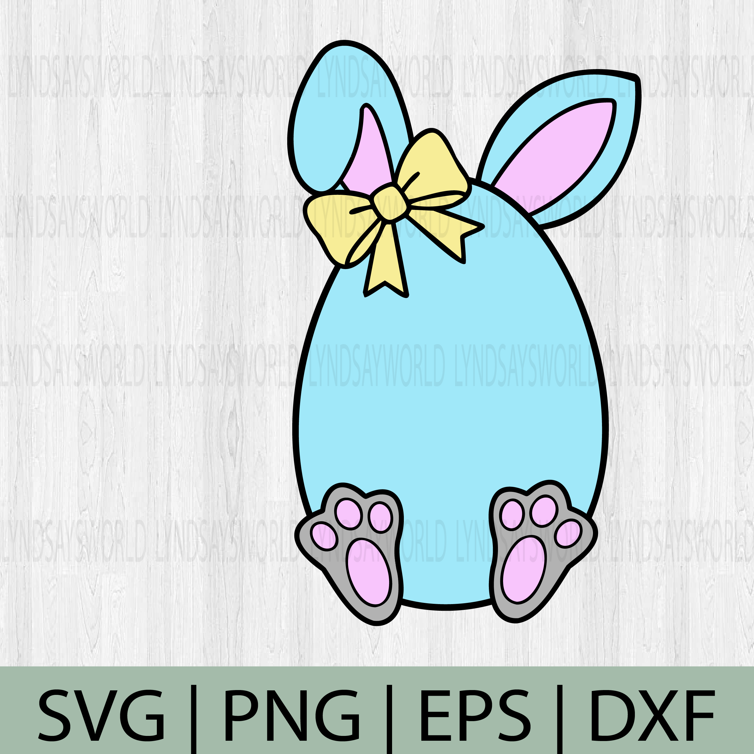 Easter Egg Bunny- Easter Bunny, Cricut Cut Files, Silhouette Cut Files, Instant Download