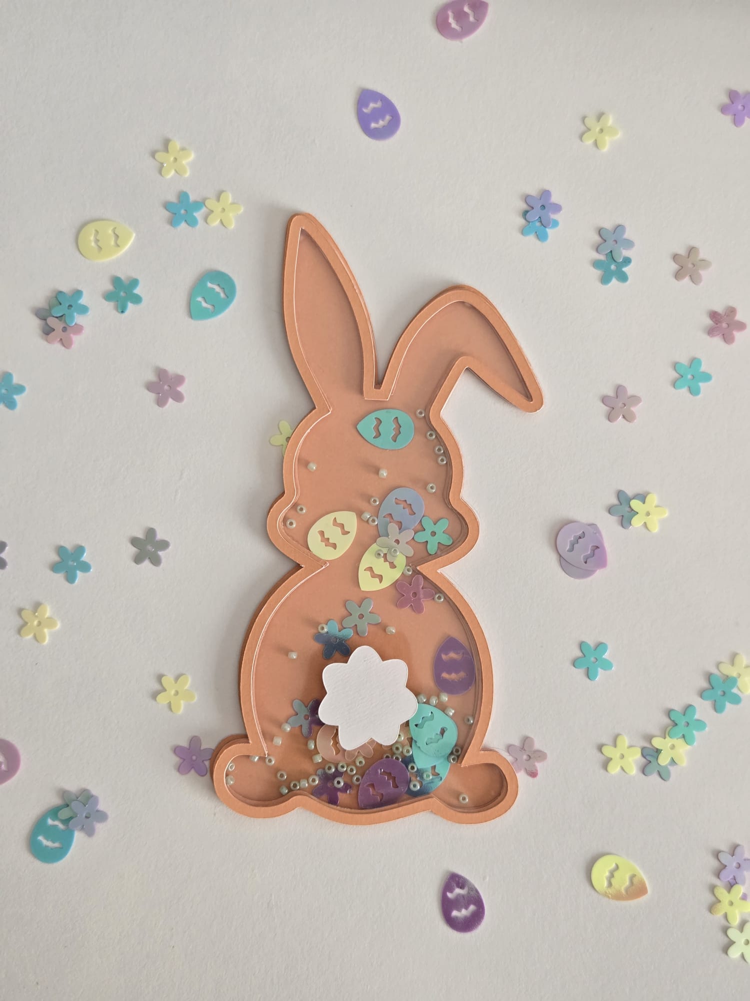 Easter Bunny Shaker, Cute Easter Bunny, Easter SVG, Cricut Cut Files, Silhouette Cut Files, Instant Download