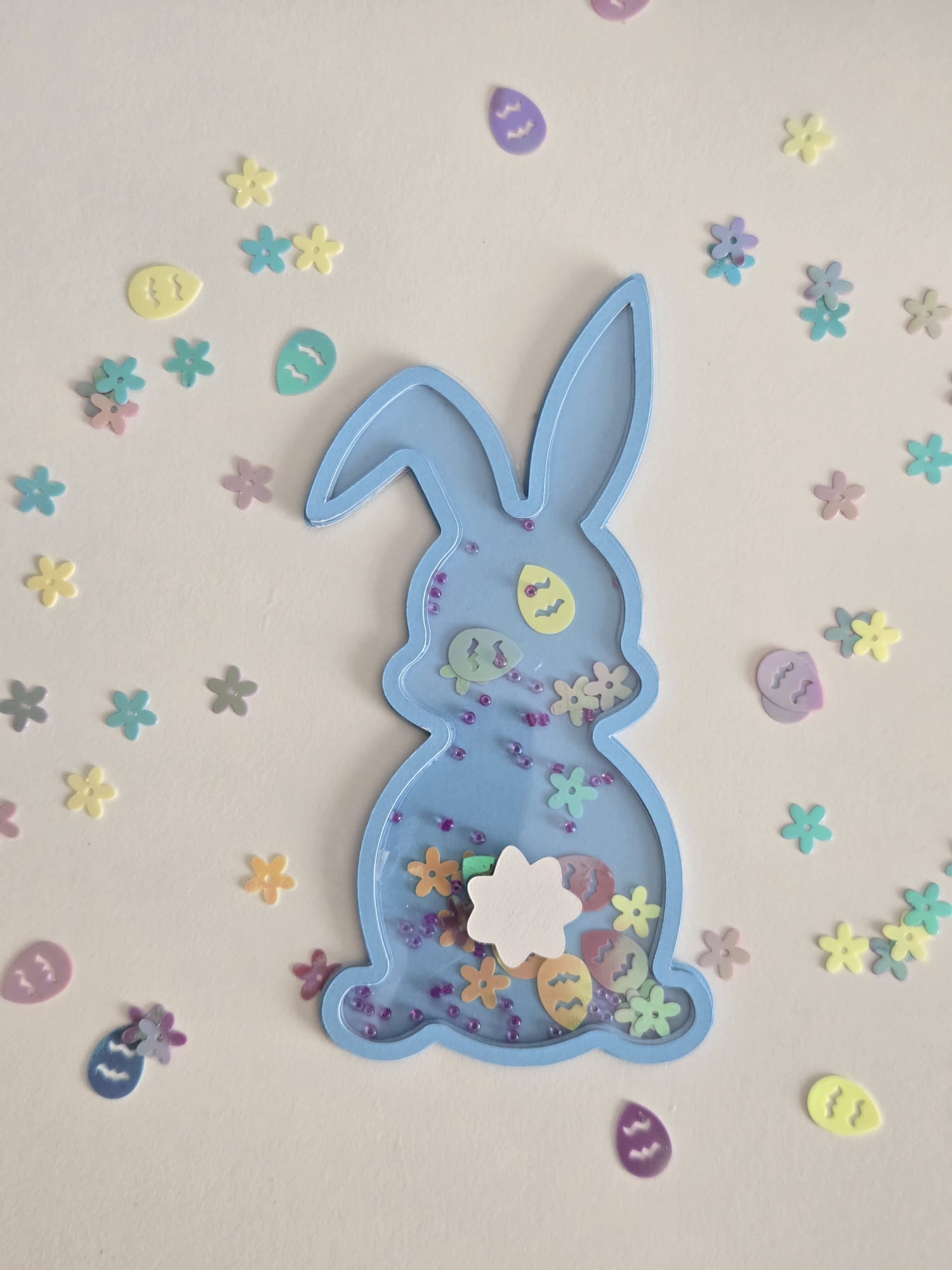 Easter Bunny Shaker, Cute Easter Bunny, Easter SVG, Cricut Cut Files, Silhouette Cut Files, Instant Download