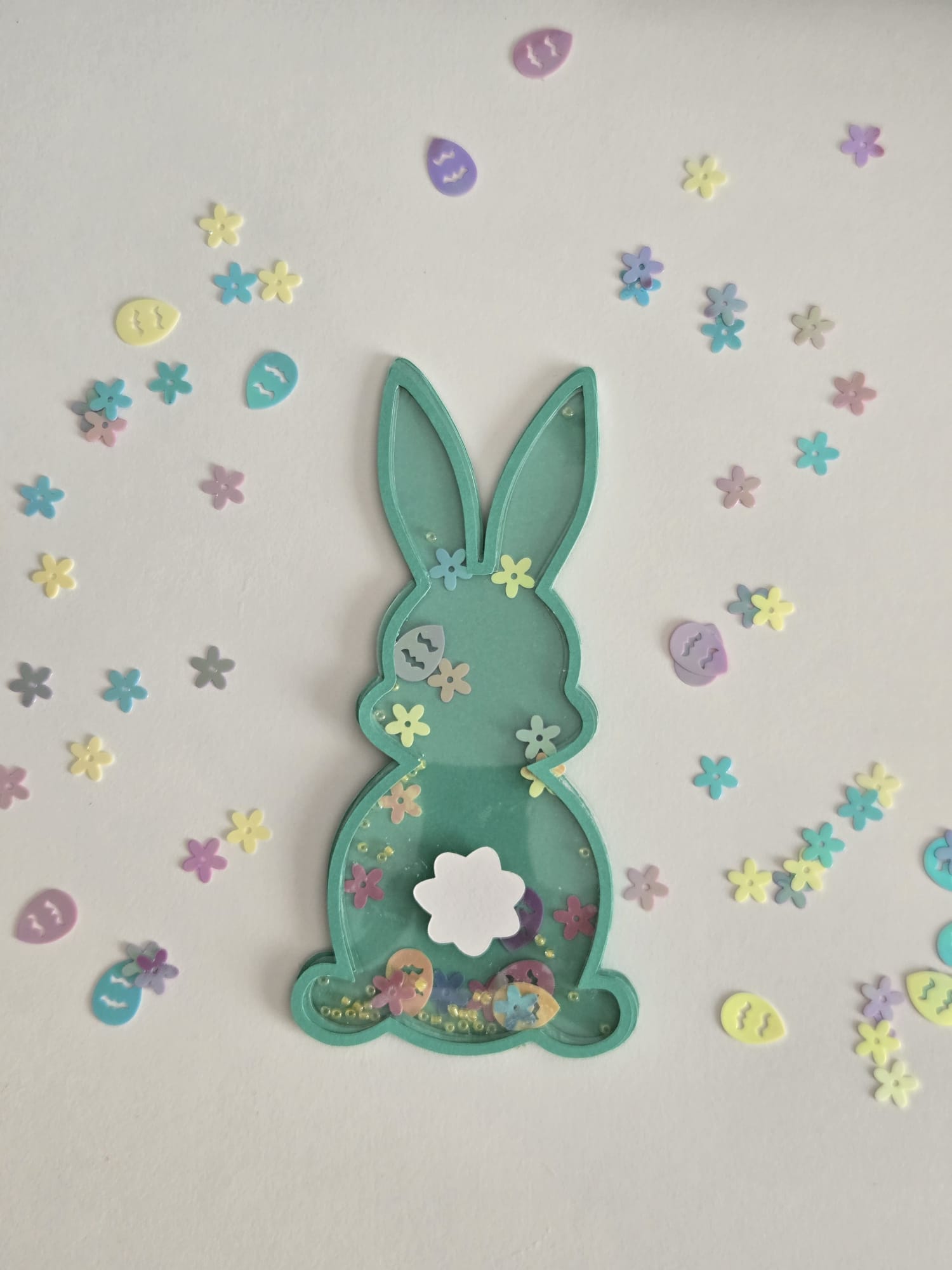 Easter Bunny Shaker, Cute Easter Bunny, Easter SVG, Cricut Cut Files, Silhouette Cut Files, Instant Download