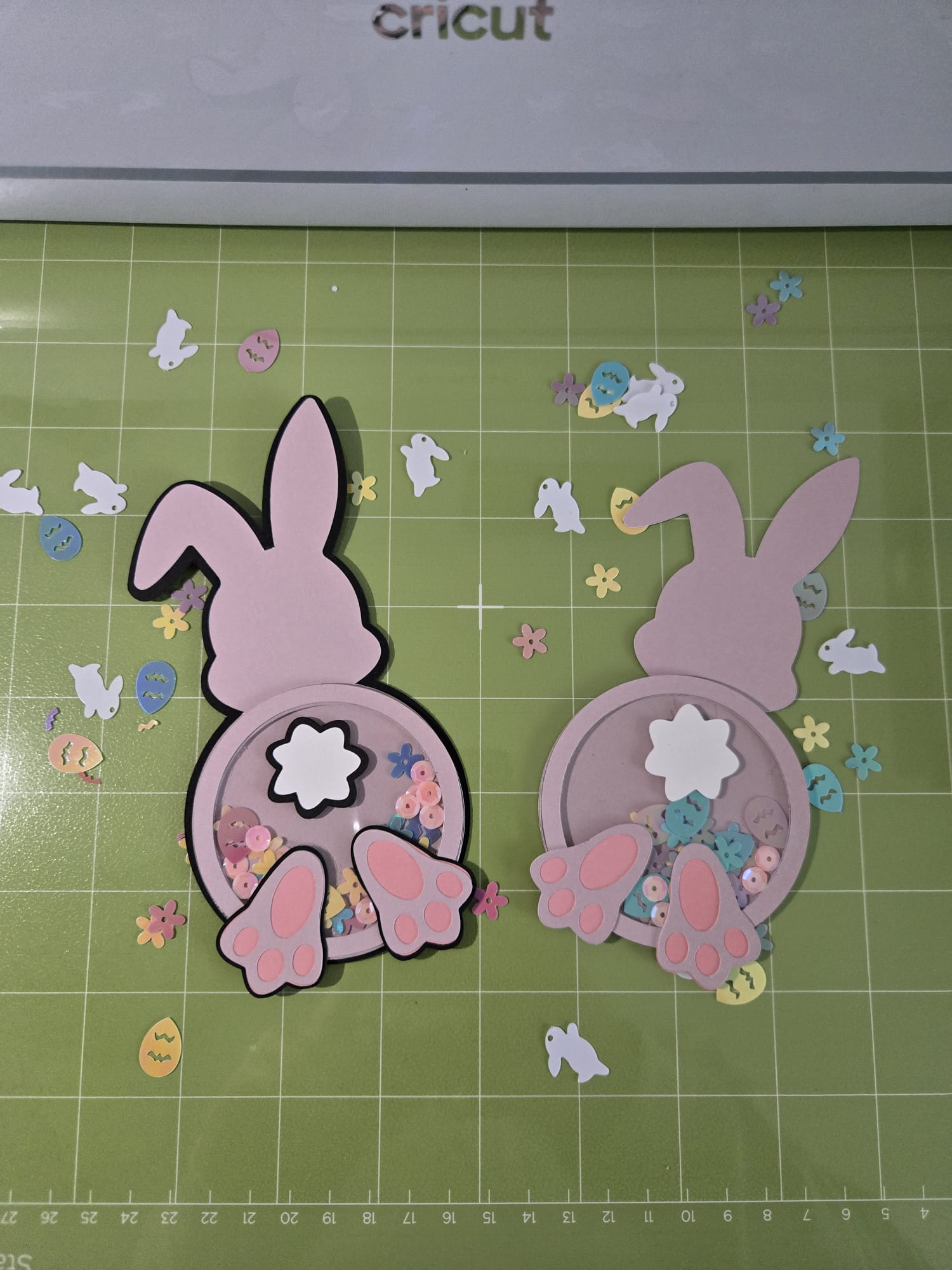 Easter Bunny Bum Shakers- Easter bunny SVG, Cricut cut files, Silhouette cut files, Instant Download