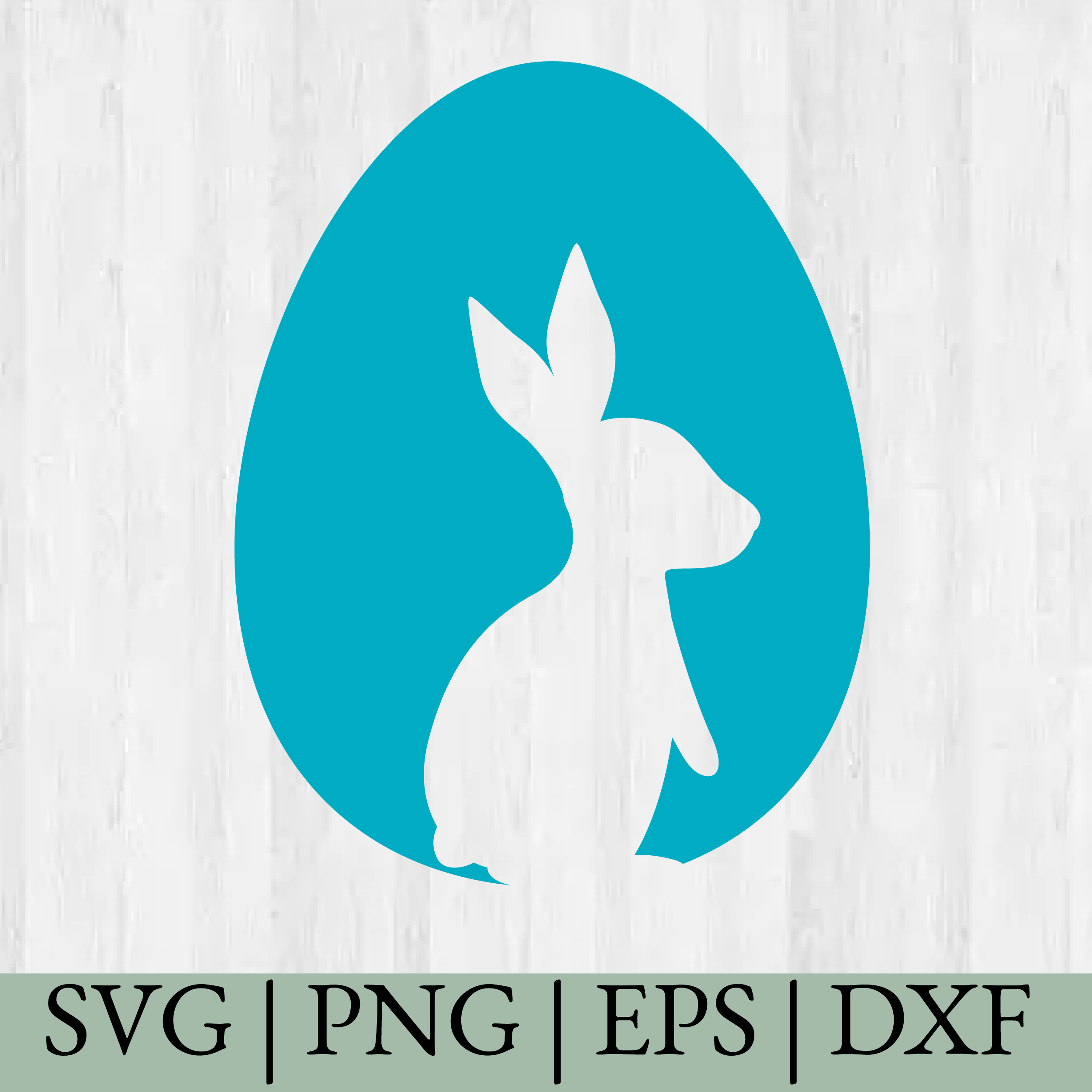 Bunny Egg SVG | Easter Rabbit Egg Cut File | Spring Easter SVG PNG EPS DXF