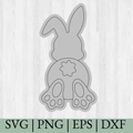 Bunny Bum SVG | Cute Easter Bunny Butt Cut File | Funny Rabbit SVG for Cricut & Silhouette