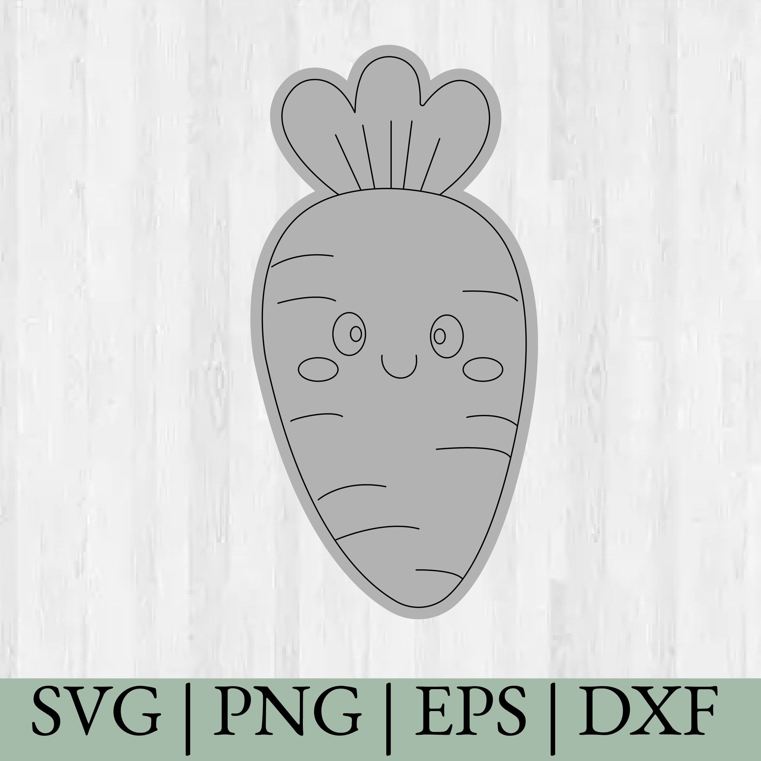 Cute Easter Carrot Sketch Illustration – Kawaii Spring Bunny Food Clipart | Easter Decor Design