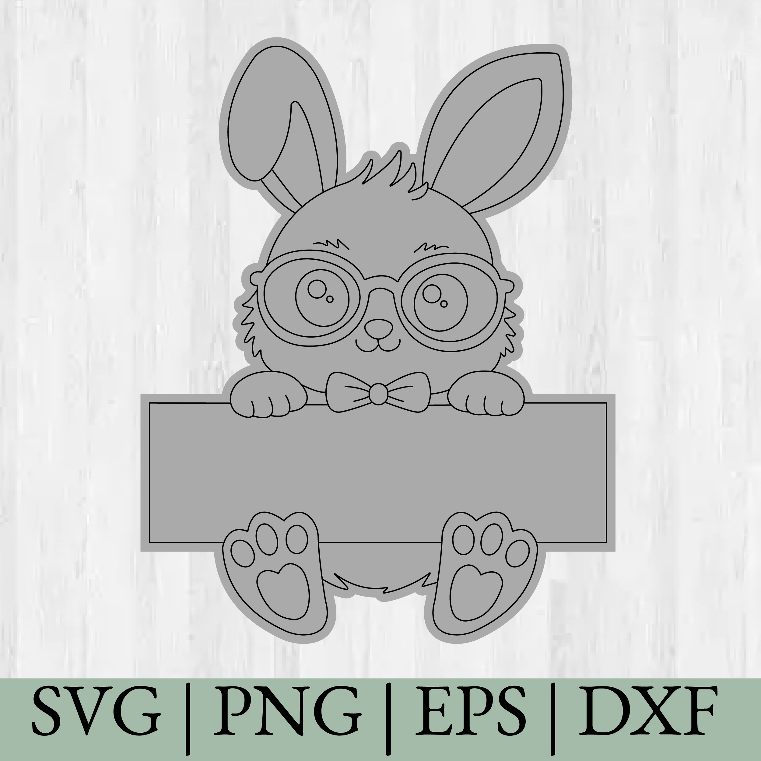 Cute Easter Bunny Sketch, Easter SVG, Monogram, Cricut Cut Files, Instant Downloads