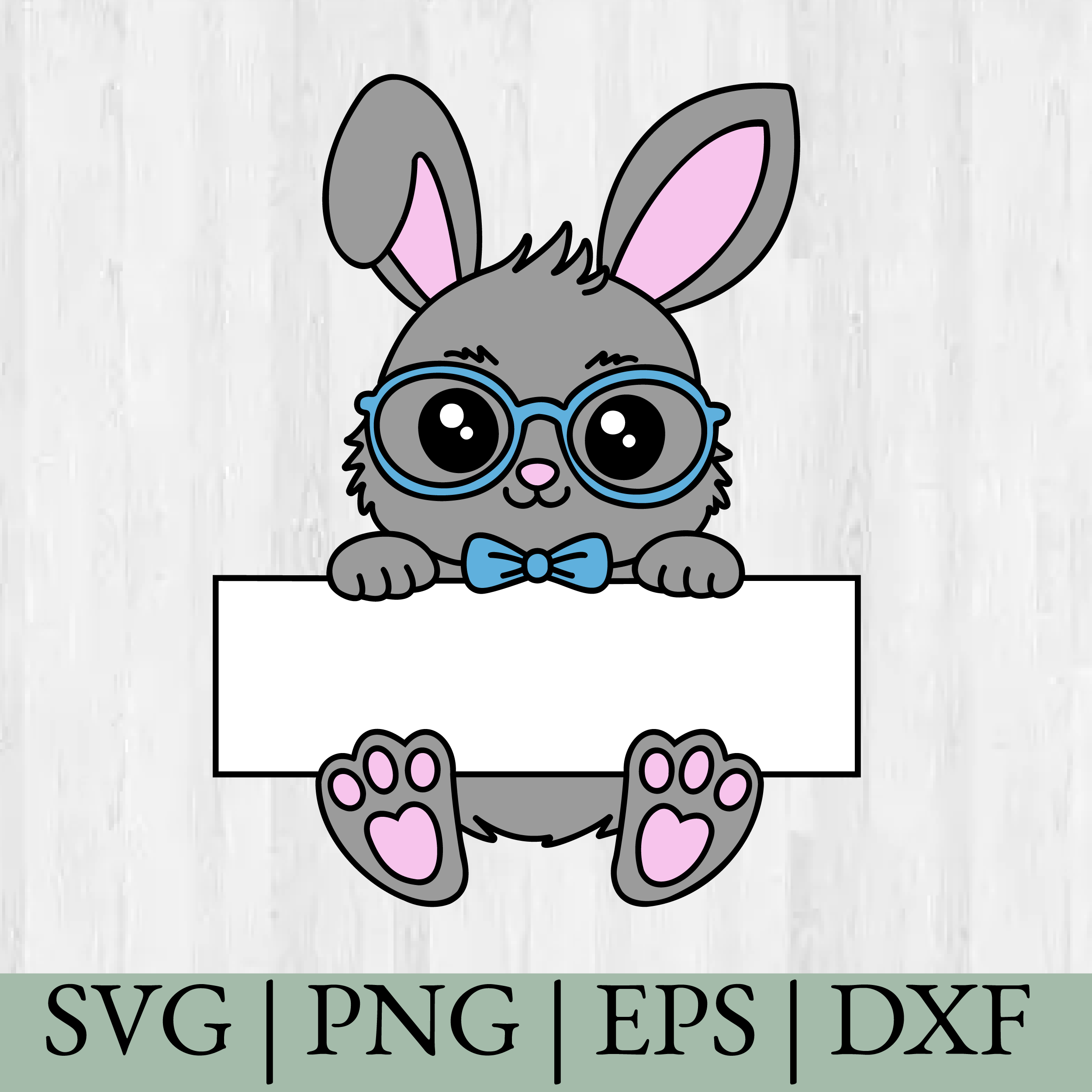 Cute Easter Bunny, Easter SVG, Monogram, Cricut Cut Files, Instant Downloads