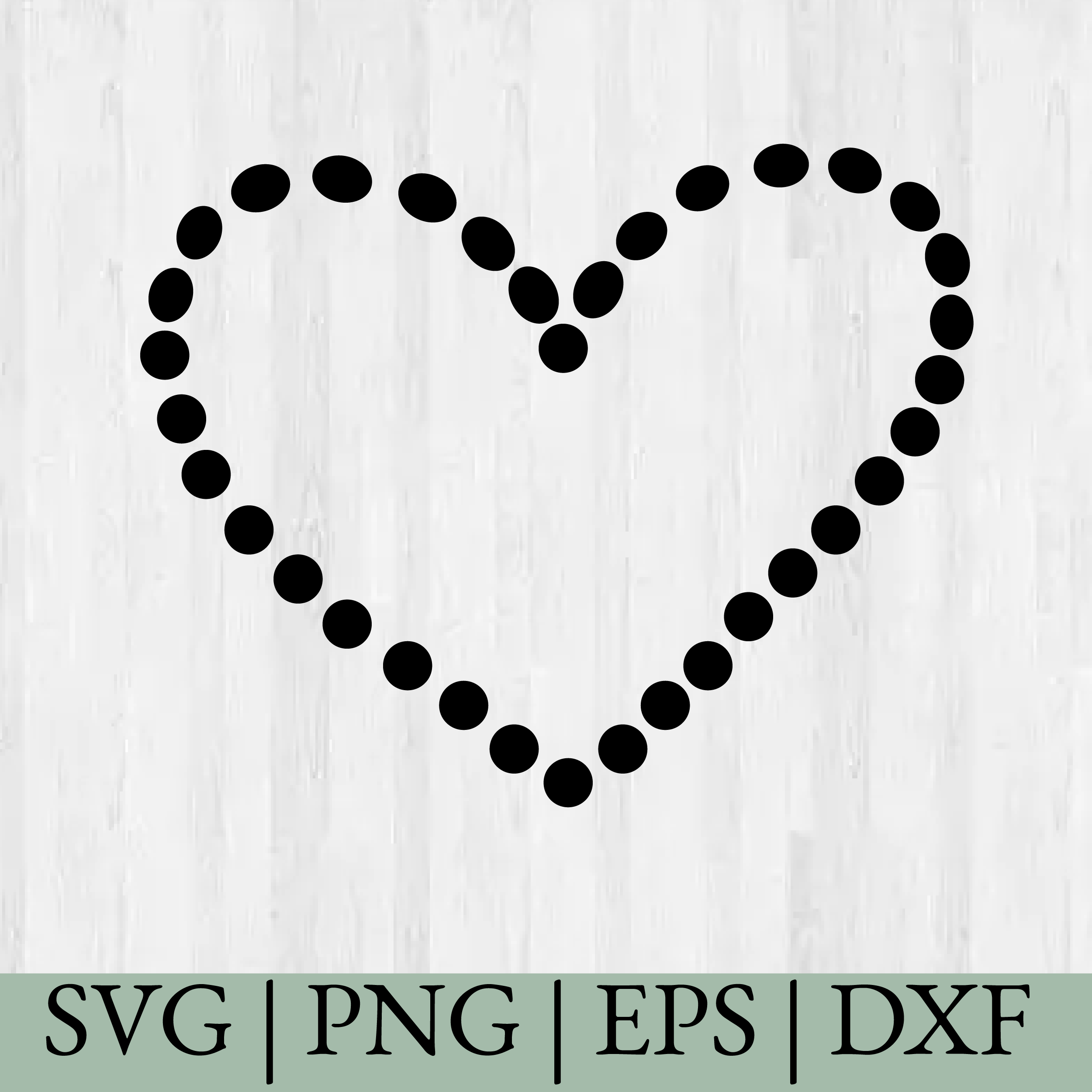 Valentines Dotty Heart- Valentines SVG, Cricut Cut Files, Silhouette Cut Files, Instant Download