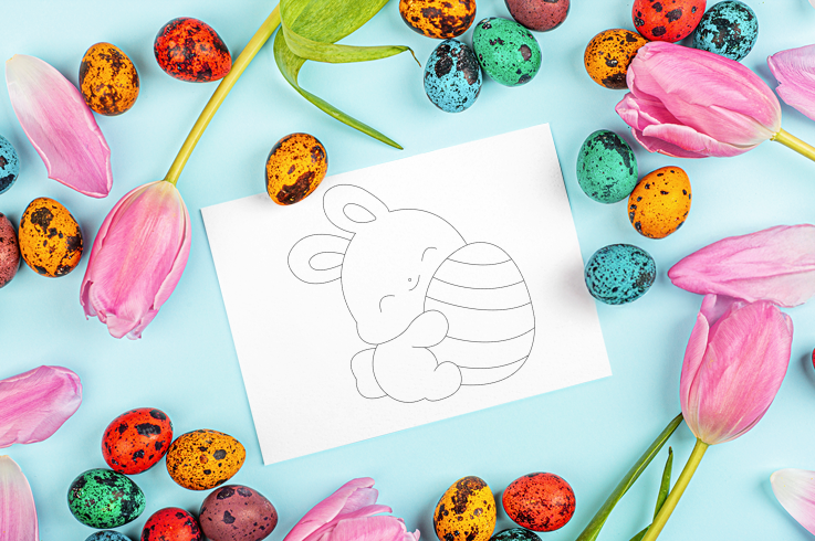 Kawaii Easter Bunny Bundle SVG: Cricut & Sublimation Cut Files (Digital Download