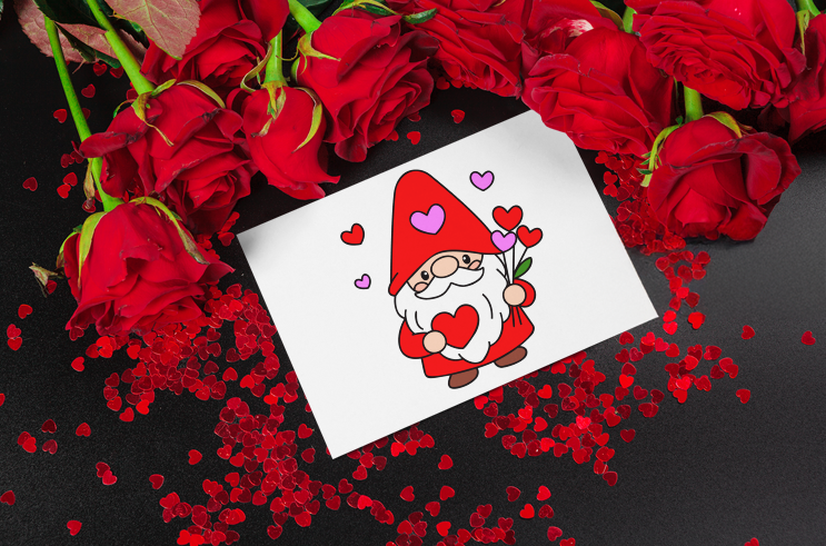 Valentine Gnome SVG Bundle | Love Gnome Clipart | Heart Gnome Cut Files for Cricut & Silhouette