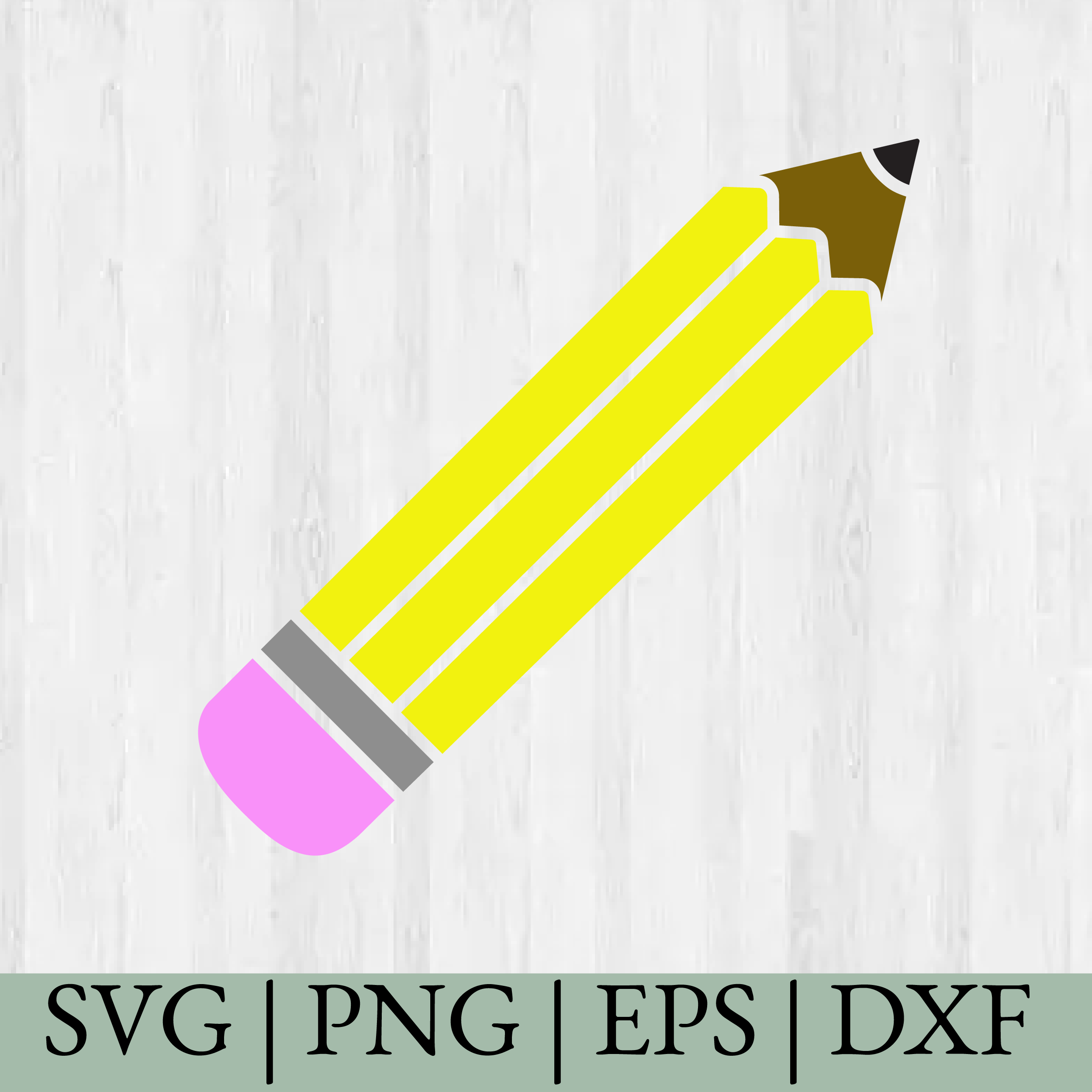 Cute Pencil SVG – School & Teacher Pencil Clipart for Cricut and Silhouette